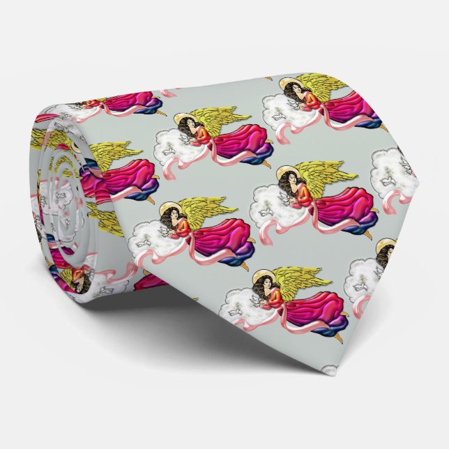 Angel of Peace and Harmony Neck Tie (Rolled)