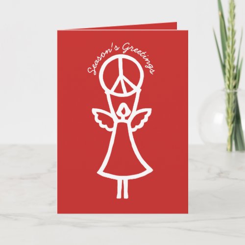 Angel of Peace Christmas Holiday Card