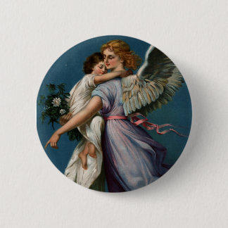 Angel of peace vintage design (1901) button/pin pinback button