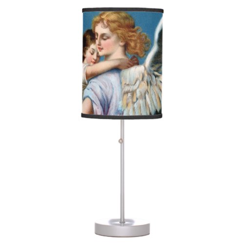 Angel of Peace Vintage Poster Restored Table Lamp