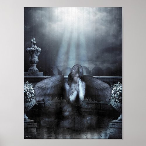Angel of Sorrow Fantasy Gothic Art Poster