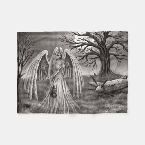 Angel of Souls Fleece Blanket