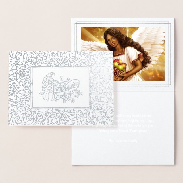Angel of Thanksgiving Luxury  Foil Card (Display)