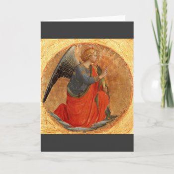 Angel Of The Annunciation C1437 Holiday Card by dmorganajonz at Zazzle