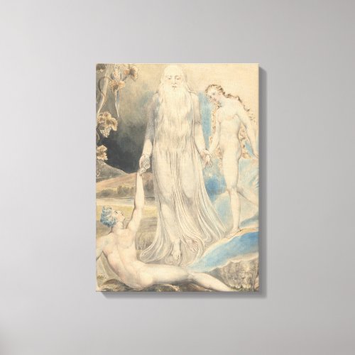 Angel of the Divine Presence Bringing Eve to Adam Canvas Print