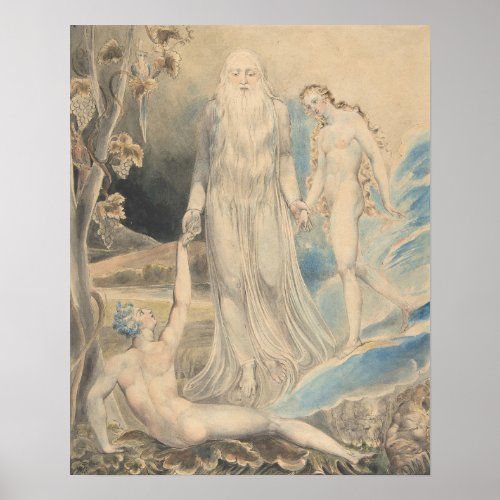 Angel of the Divine Presence Bringing Eve to Adam Poster