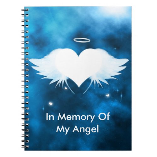 Angel of the Heart Custom Spiral Photo Notebook