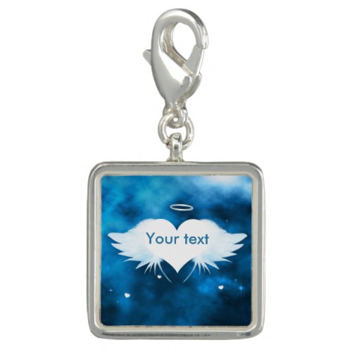 Angel of the Heart Silver Plated Charm