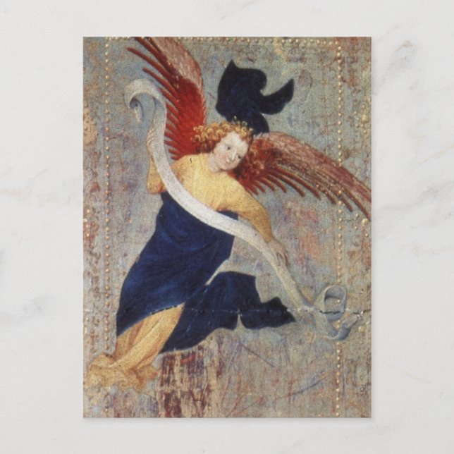 Angel of the Visitation  by Broederlam Postcard (Front)