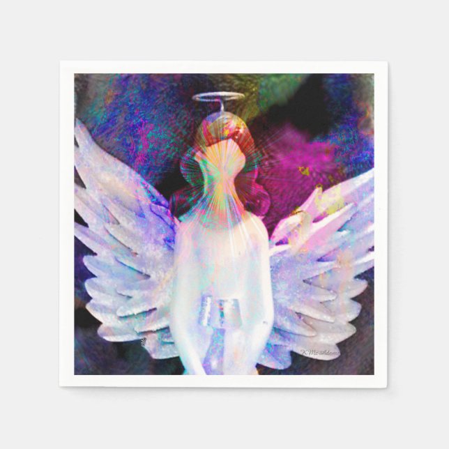 Angel of Tranquility Standard Cocktail Napkins (Front)