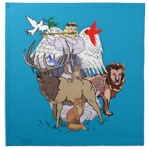 Angel Of Wild Animals Napkins