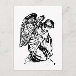 Angel on any color postcard