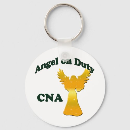 Angel on Duty Keychain