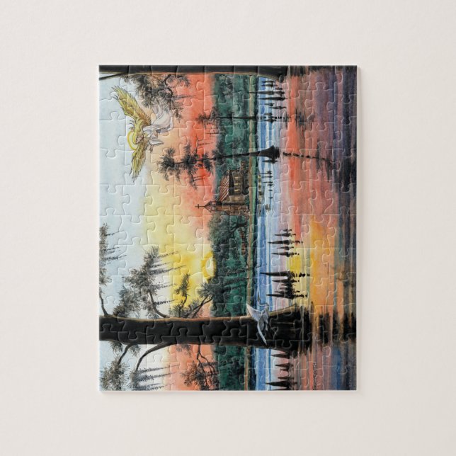 Angel on the Bayou Jigsaw Puzzle (Vertical)