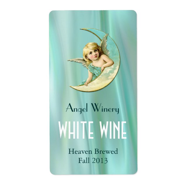 Angel on the Moon Home Made Wine Labels (Front)