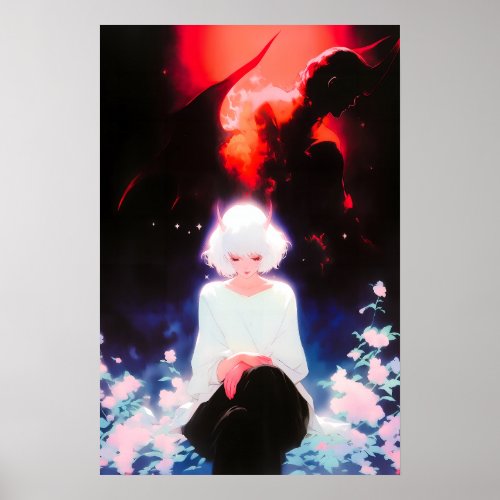 Angel or Devil Art Poster