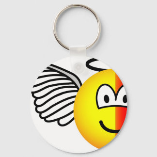 Angel or devil emoticon keychain