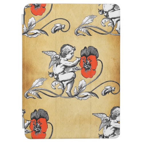 Angel Painting A Red Flower Parchment iPad Air Cover