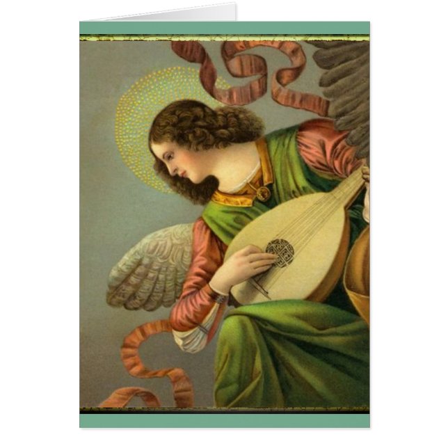 Angel Painting With Mandolin (Front)