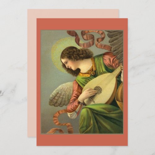 Angel Painting With Mandolin
