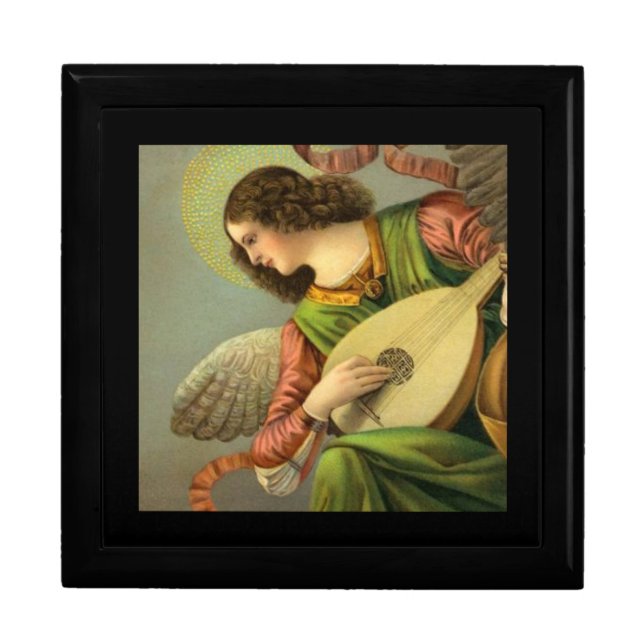 Angel Painting With Mandolin  Gift Box (Front)