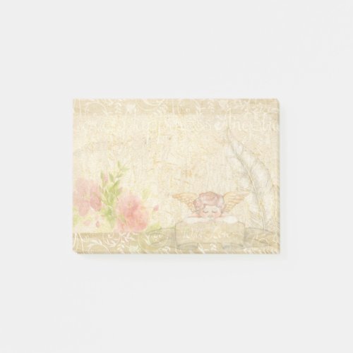 Angel Parchment Post It Notes