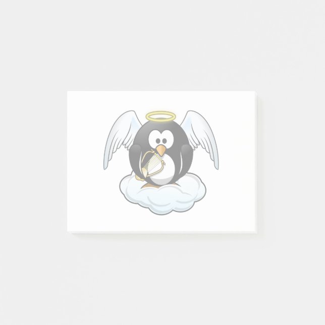 Angel Penguin on A Cloud Post-it Notes (Front)