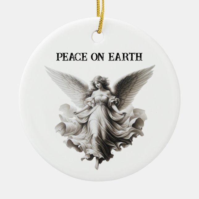 Angel Personalized Ornament (Front)