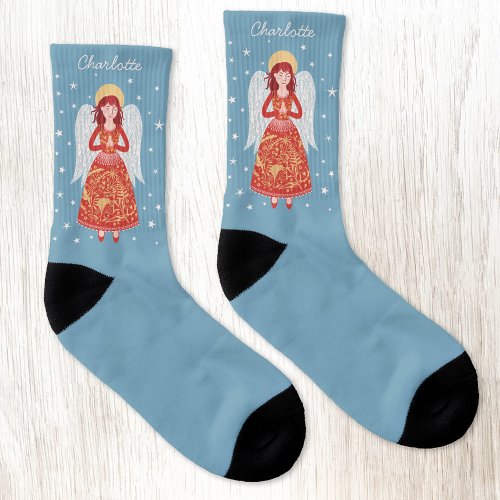 Angel Personalized Socks