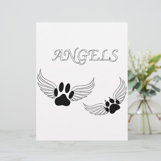 Angel Pet Paws (Standing Front)