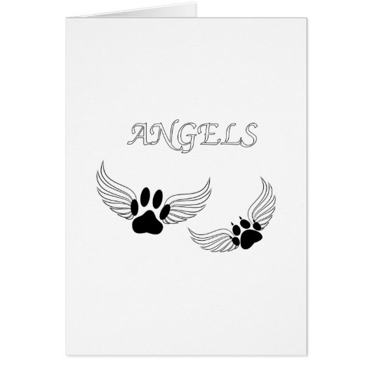 Angel Pet Paws Cards (Front)
