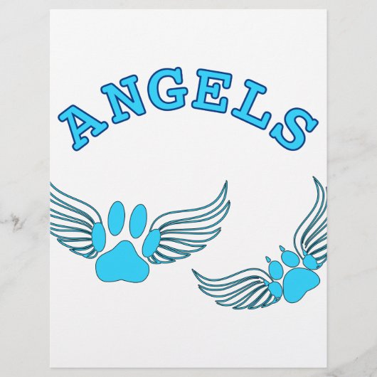 Angel Pet Paws In Blue (Front)