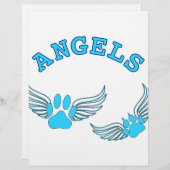 Angel Pet Paws In Blue (Front/Back)