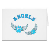 Angel Pet Paws In Blue (Front Horizontal)