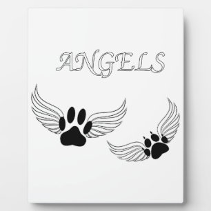 Angel Pet Paws Plaque