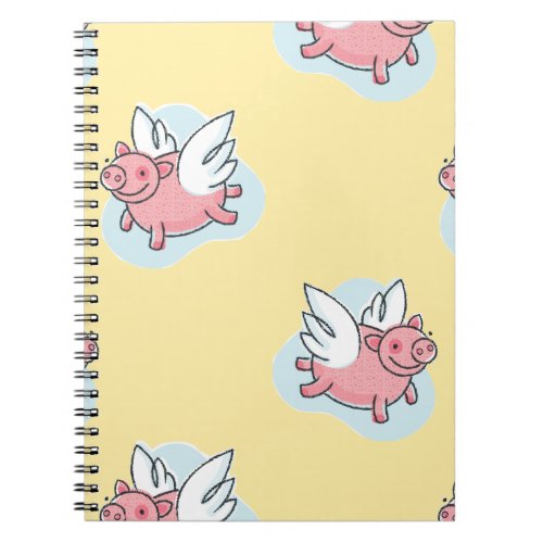 Angel Pigs for Chinese New Year 2019 Spiral N Notebook