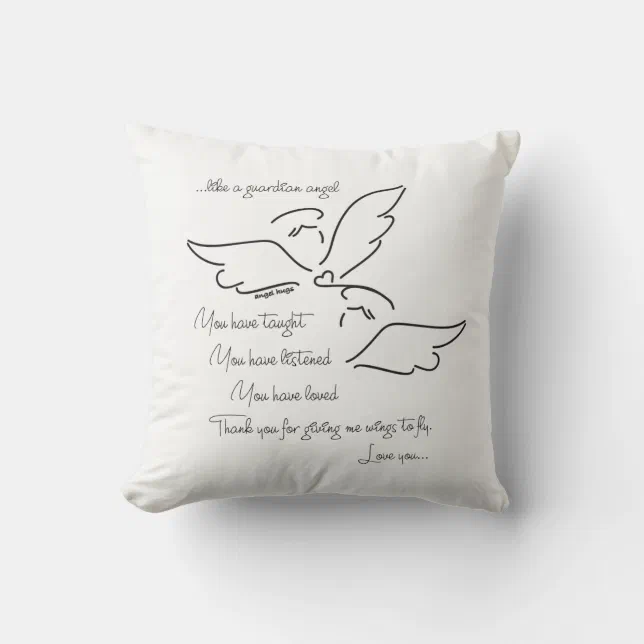 Angel pillow... Angel verse Throw Pillow Zazzle
