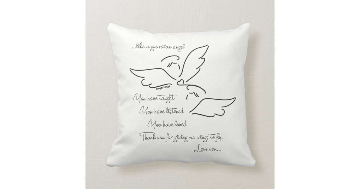 Angel pillow... Angel verse Throw Pillow