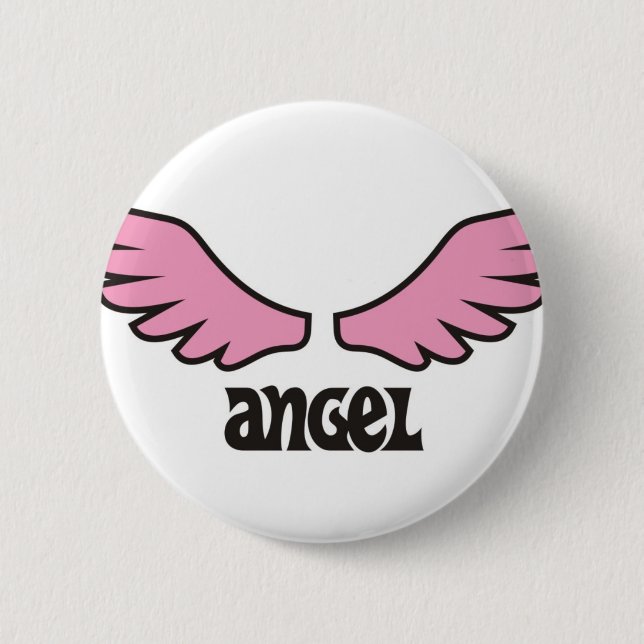 angel pinback button (Front)