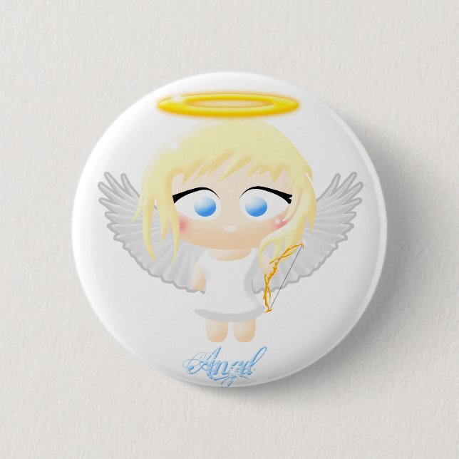 Angel Pinback Button (Front)