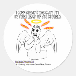 Angel Pinhead Classic Round Sticker