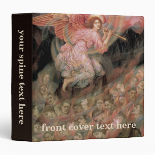 Angel Piping to Souls in Hell by Evelyn De Morgan 3 Ring Binder