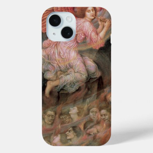 Angel Piping to Souls in Hell by Evelyn De Morgan iPhone 15 Case