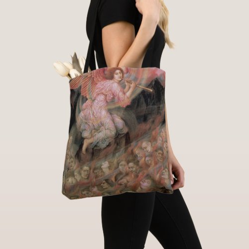 Angel Piping to Souls in Hell by Evelyn De Morgan Tote Bag