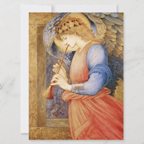 Angel Playing a Flageolet by Edward Burne_Jones Card