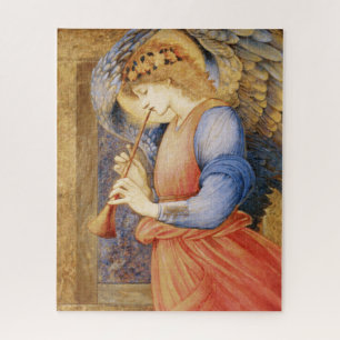 Angel Playing a Flageolet (by Edward Burne-Jones) Jigsaw Puzzle