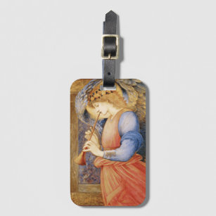 Angel Playing a Flageolet (by Edward Burne-Jones) Luggage Tag
