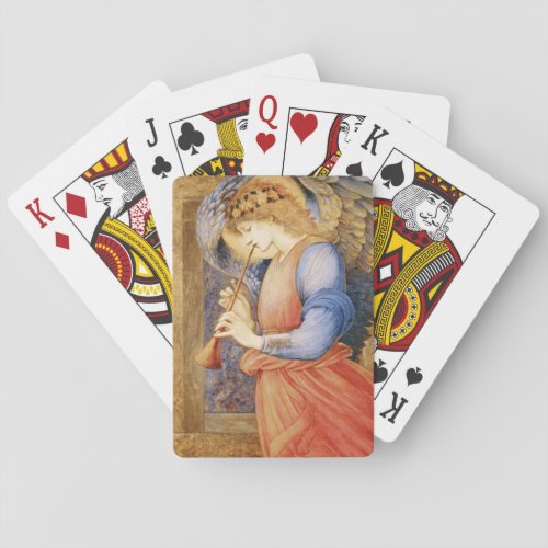 Angel Playing a Flageolet by Edward Burne_Jones Poker Cards