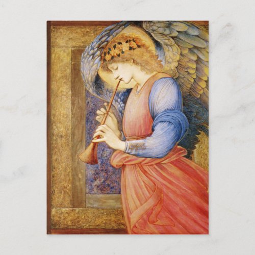Angel Playing a Flageolet _ Edward Burne_Jones Postcard