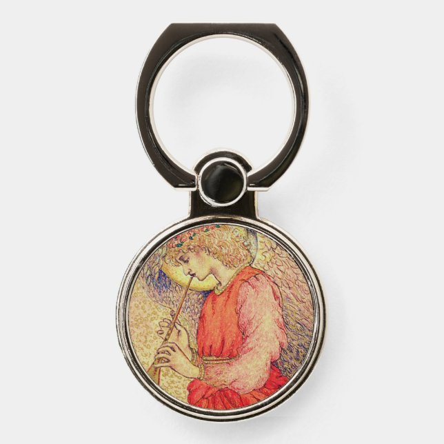 Angel Playing a Flageolet Phone Ring Stand (Front)